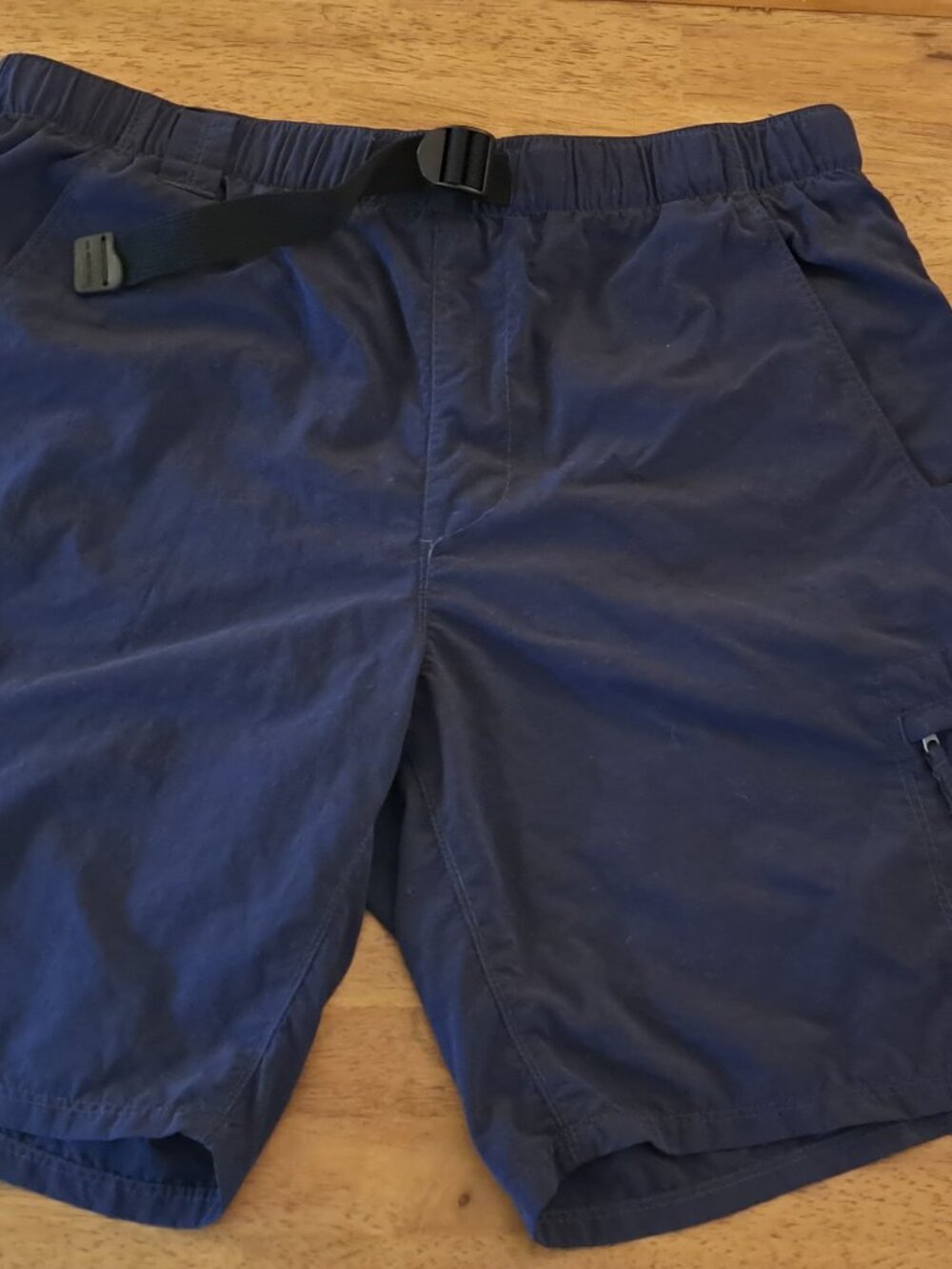 The North Face Mens Medium Hiking Shorts Navy Blue Nylon belt cargo gorpcore 32" - Picture 3 of 15